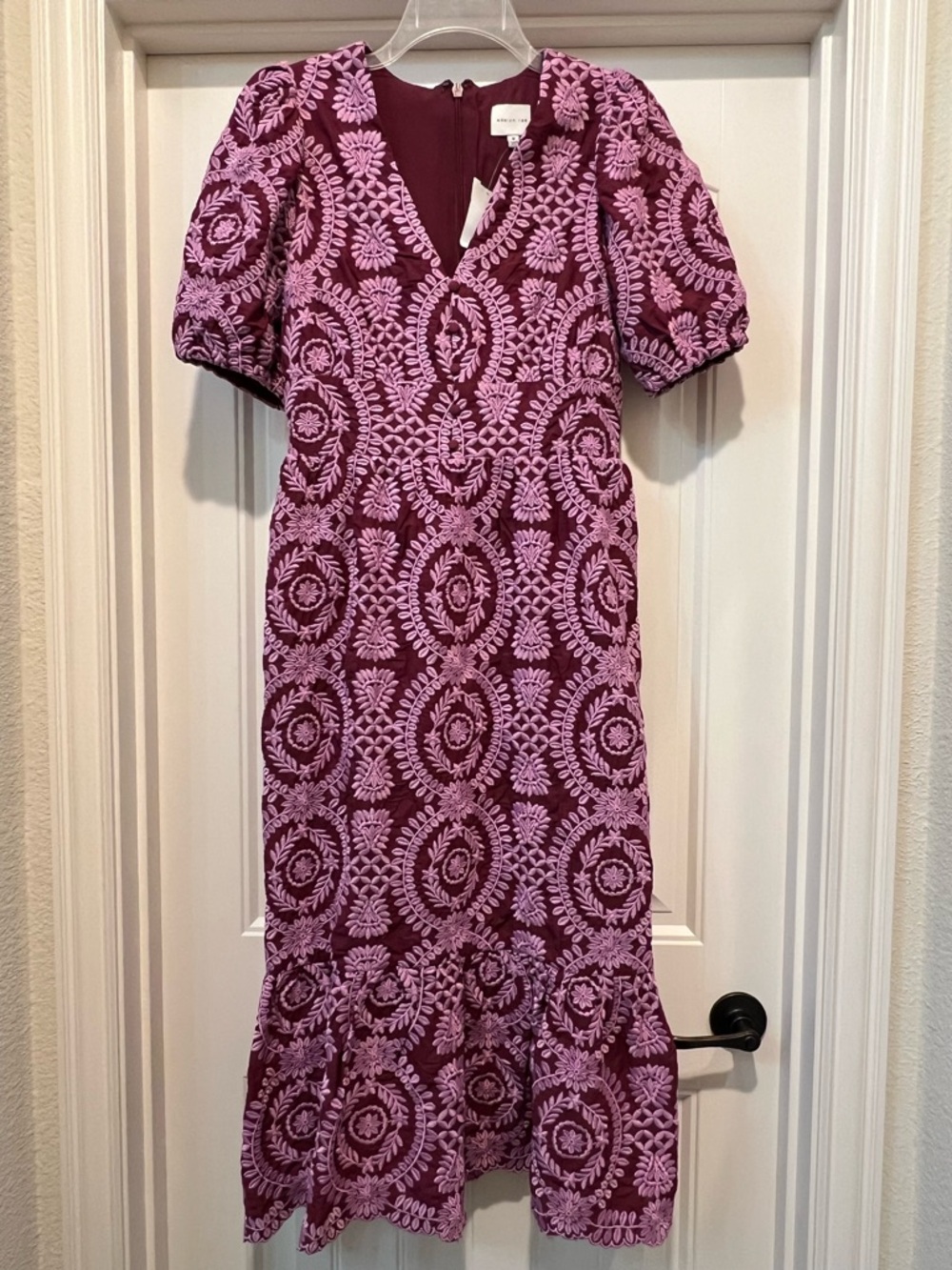 Women's Purple Midi Dress